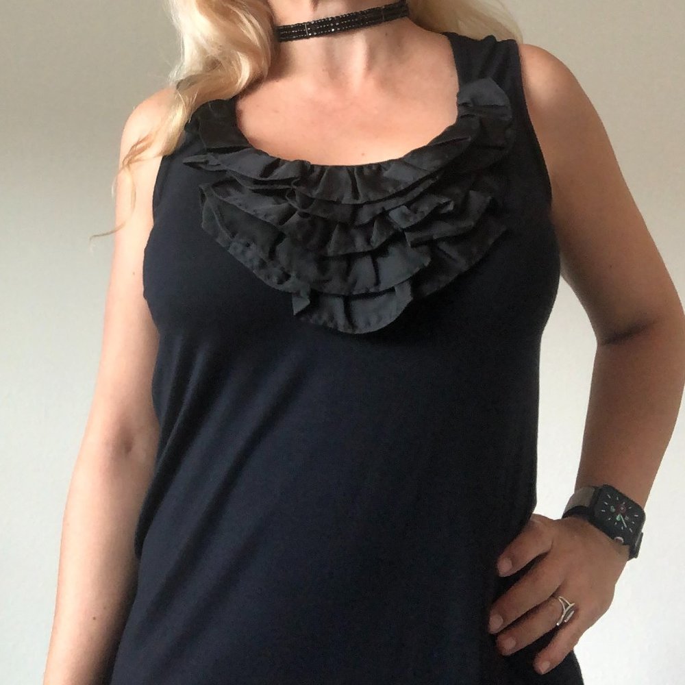 Price Drop!! Alfani Sleeveless Top with Ruffles Like New